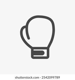 Boxing Glove Line Icon. Vector illustration