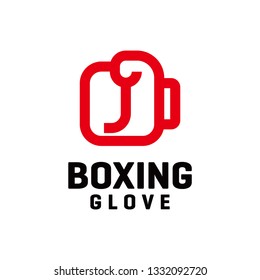 Boxing glove logo template