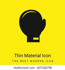 Boxing Glove minimal bright yellow material icon