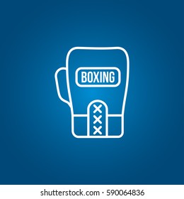 boxing glove outline icon