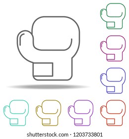 boxing glove outline icon. Elements of Sport in multi color style icons. Simple icon for websites, web design, mobile app, info graphics