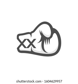 Boxing Glove Outline Vector Logo