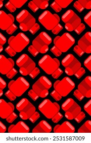 Boxing glove pattern seamless. boxing accessory background. Boxer uniform texture