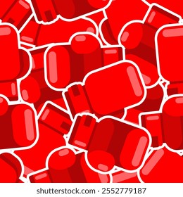 Boxing glove pattern seamless. boxing accessory background. Boxer uniform texture