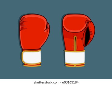 Boxing Glove Red Vector