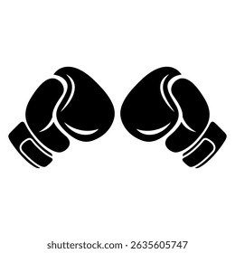 Boxing glove silhouette vector icon,modern concept ideas,isolated on white background,can be for logo,boxing team icon