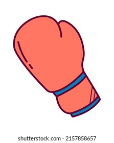 Boxing glove sport icon. Vector illustration