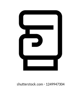Boxing, Glove, Sport, Pixel Perfect, Outline Icon