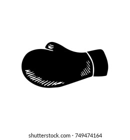 boxing glove vector doodle sketch