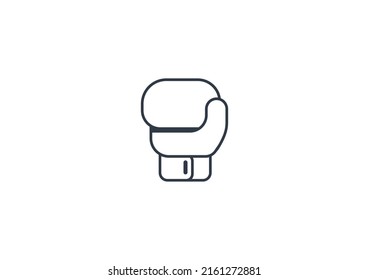 Boxing Glove vector flat emoticon. Isolated Boxing Glove illustration. Boxing Glove icon