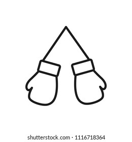 boxing glove vector icon