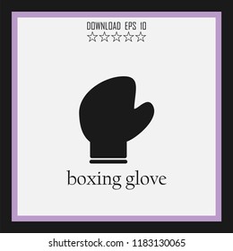 boxing glove vector icon
