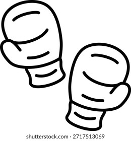 Boxhandschuh, Vektorsymbol. Kann für Druck-, Mobil- und Web-Anwendungen verwendet werden.