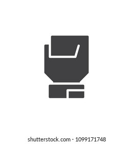 Boxing glove vector icon. filled flat sign for mobile concept and web design. simple solid icon. Symbol, logo illustration. Pixel perfect vector graphics