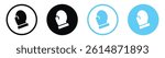 Boxing glove vector icons in black and blue colors