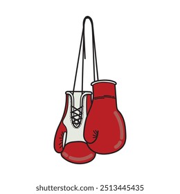 Boxing Glove Vector Image, Glove Boxing Vector Hanging Image, Combat Glove Image Vector.