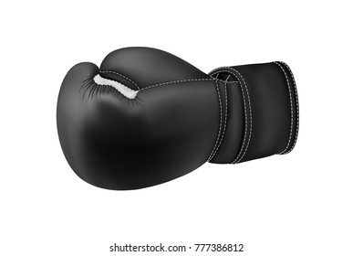 Boxing glove in vector on white background.Boxing gloves vector illustration.Boxing glove photorealism.