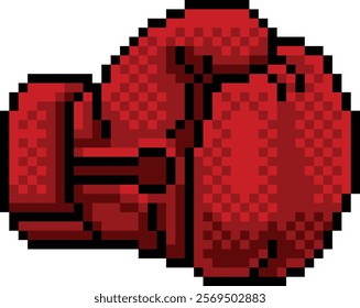 A boxing glove video game pixel art icon illustration