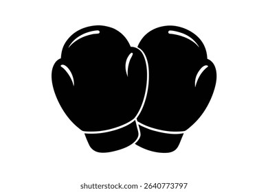 boxing gloves black clip art 