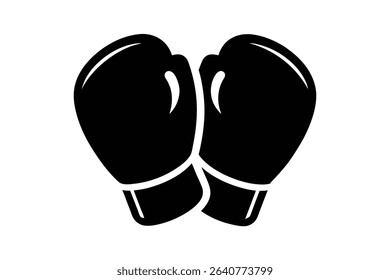 boxing gloves black clip art 