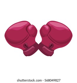 boxing gloves breast cancer awareness related icon 