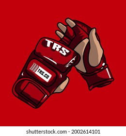 Boxing gloves are cushioned gloves that fighters wear on their hands
