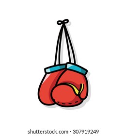 Boxing gloves doodle