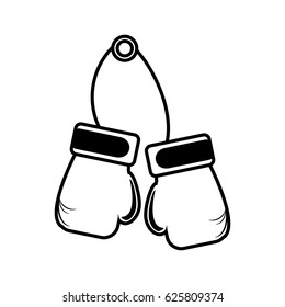boxing gloves equipment icon