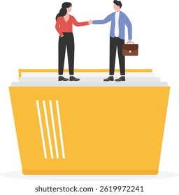 Boxing gloves fighting, business concept

