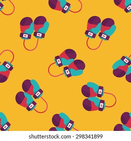 boxing gloves flat icon,eps10 seamless pattern background