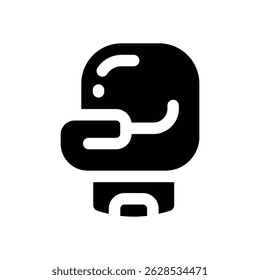 boxing gloves glyph icon. Strong and solid vector icon for websites, mobile interfaces, presentations, and visual branding. High quality and easy to edit.