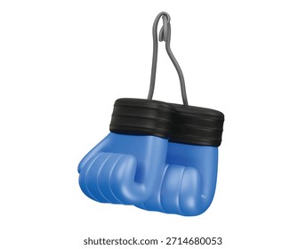 Guantes de boxeo Icono colgante Ilustración 3D Render