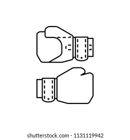 Boxing gloves icon.