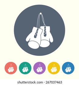 Boxing gloves icon.