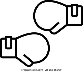 Design de ícone de luvas de boxe para uso comercial pessoal