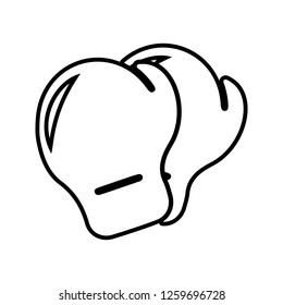 boxing gloves icon. Element of cyber security for mobile concept and web apps icon. Thin line icon for website design and development, app development