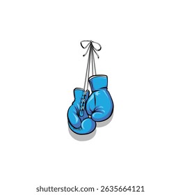 Boxing gloves Icon flat vector design
