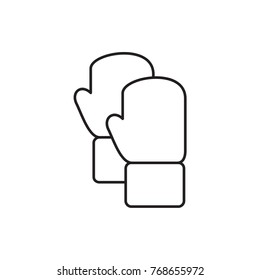 boxing gloves icon illustration isolated vector sign symbol
