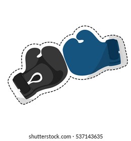 boxing gloves icon image vector illustration design 