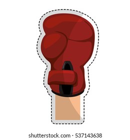 boxing gloves icon image vector illustration design 