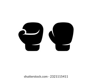 Boxing gloves icon isolated on white background.