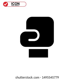 boxing gloves icon isolated sign symbol vector illustration - high quality black style vector icons
