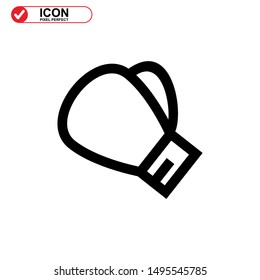 boxing gloves icon isolated sign symbol vector illustration - high quality black style vector icons
