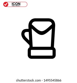 boxing gloves icon isolated sign symbol vector illustration - high quality black style vector icons
