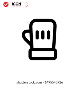boxing gloves icon isolated sign symbol vector illustration - high quality black style vector icons
