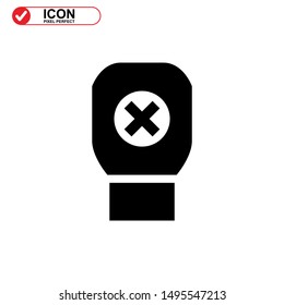 boxing gloves icon isolated sign symbol vector illustration - high quality black style vector icons
