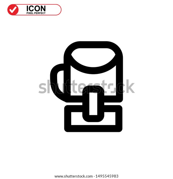 Boxing Gloves Icon Isolated Sign Symbol Stock Vektorgrafik Lizenzfrei 1495545983