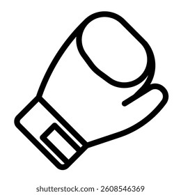 Boxing gloves icon line style transparent