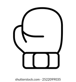 Boxing gloves icon line vector design in trendy style