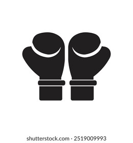 Plantilla de diseño de logotipo de icono de guantes de boxeo ilustración aislada